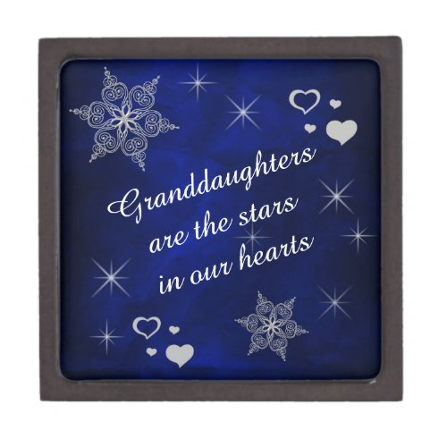 Granddaughter Star Heart Keepsake Box