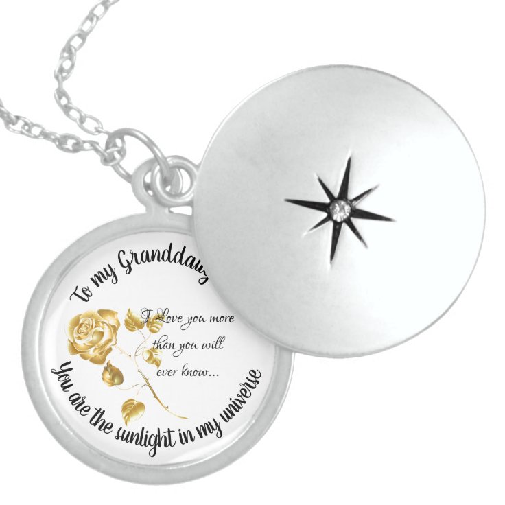 Granddaughter Sterling Silver Necklace | Zazzle