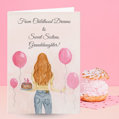 Granddaughter Sweet Sixteen Girl Jeans Celebrating