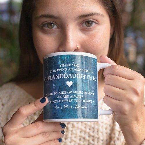 Granddaughter Thank You Heartfelt Message Custom Coffee Mug