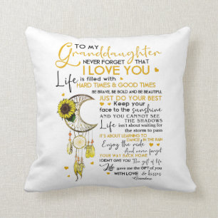Granddaughter Throw Pillow