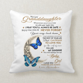 Granddaughter Throw Pillow