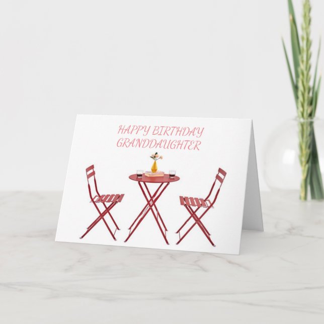 *GRANDDAUGHTER* TIME TO CELEBRATE YOUR "BIRTHDAY" CARD (Front)