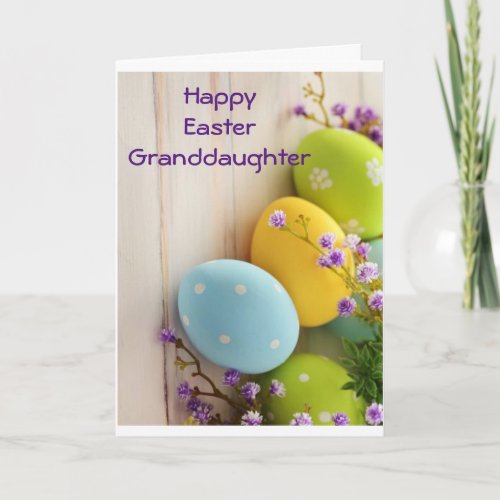 GRANDDAUGHTER TO YOU AT EASTER CARD