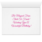 Granddaughter Unicorn Birthday (Inside Horizontal (Bottom))