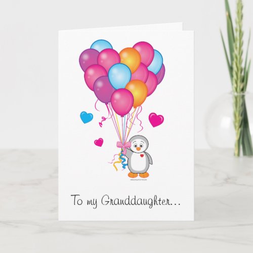 Granddaughter Valentine Holiday Card