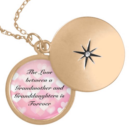 Granddaughter with Hearts Gold Plated Necklace