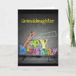 **GRANDDAUGHTER** WRITING IS ON THE WALL BIRTHDAY CARD<br><div class="desc">TELL YOUR ***GRANDDAUGHTER*** HOW MUCH YOU WISH HER A "VERY HAPPY BIRTHDAY"THANKS FOR STOPPING BY 1 OF MY 8 STORES!!</div>