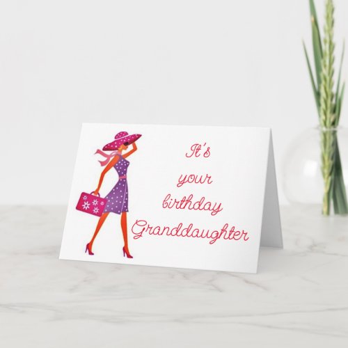 GRANDDAUGHTER YOU ARE AMAZINGYOU SHINE CARD