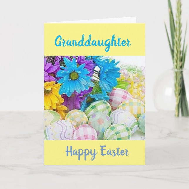 ***GRANDDAUGHTER*** YOU ARE LOVED "EASTER" CARD (Front)