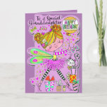 Granddaughter's 6th Birthday Card - Magical Fairy<br><div class="desc">You can personalize this birthday card for a girl inside.

Once you have your order please leave your feedback & pic's in situ on my page you bought it from,  thanks</div>