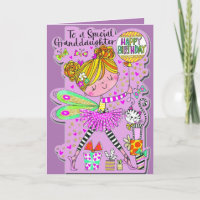 Granddaughter's 6th Birthday Card - Magical Fairy
