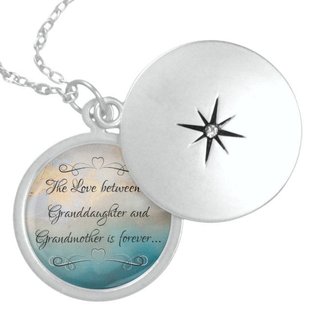 Granddaughters and Grandmothers Sterling Silver Necklace (Front)