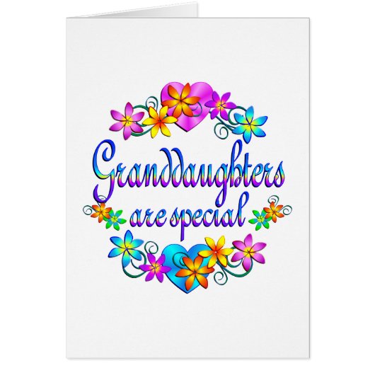 Granddaughters are Special Cards (Front)