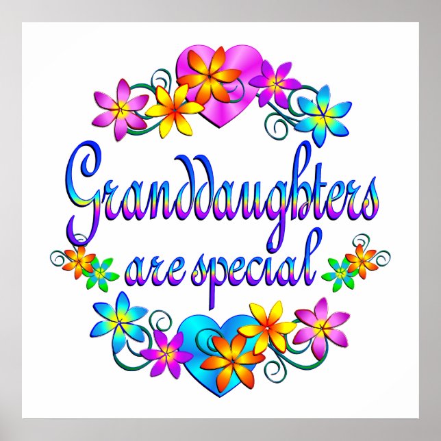 Granddaughters are Special Poster (Front)
