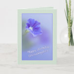 Granddaughter's Birthday with Petunia Card<br><div class="desc">This lovely little petunia is surrounded by soft soothing colors and makes a great birthday greeting for someone special.</div>