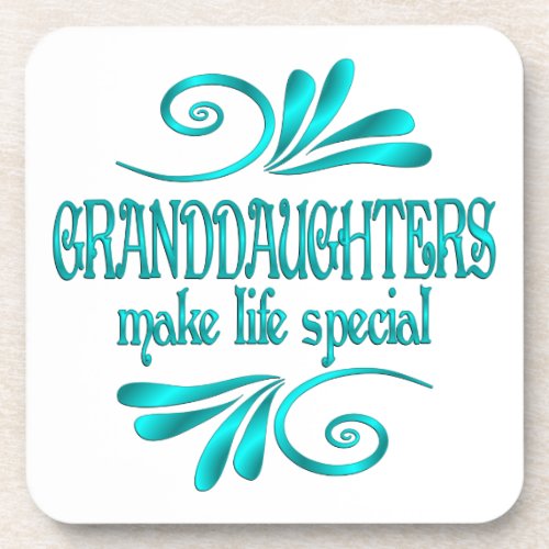 Granddaughters Make Life Special Beverage Coaster