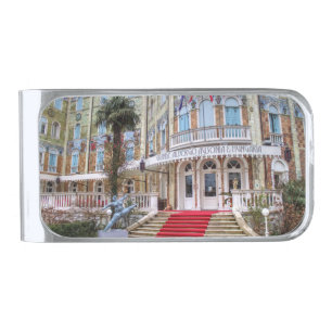 Grande Albergo Ausonia E Hungaria Silver Finish Money Clip