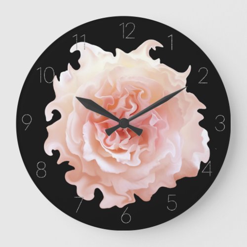 Grande Horloge Ronde   Rose bouriffe Large Clock