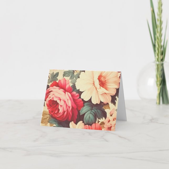 Grandeur Garden Bloom Note Card (Front)