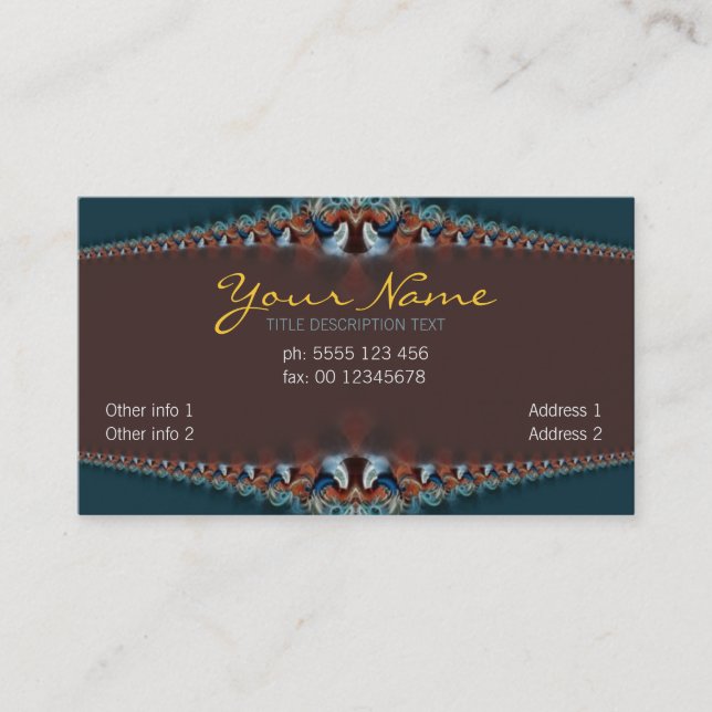 Grandeur Lace Business Card (Front)