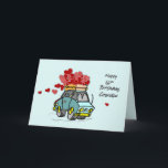 Grandfather 80th Birthday Car Load of Hearts Card<br><div class="desc">Get yourself a copy of this cute and fun card today and give this to your grandpa once his 80th birthday celebration arrives. Let him feel the loads of love that comes with this card.</div>