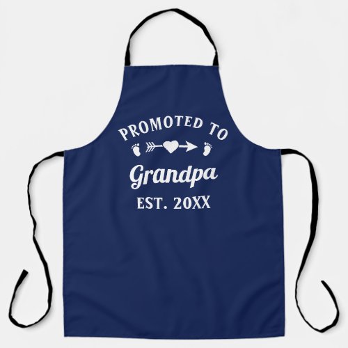 Grandfather Abuelo Gramps Papa Promoted To Grandpa Apron