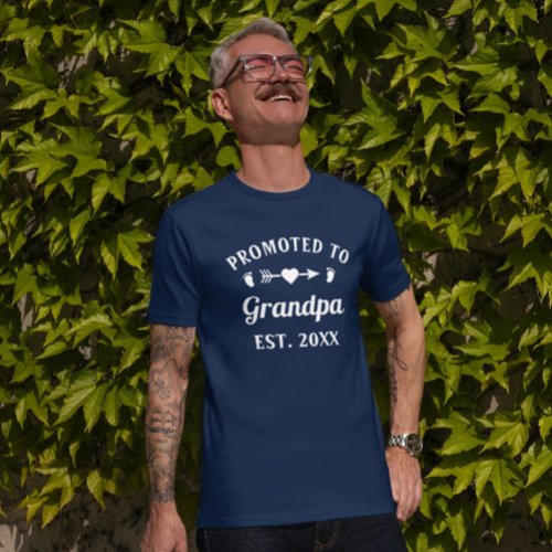 Grandfather Abuelo Gramps Papa Promoted To Grandpa T_Shirt