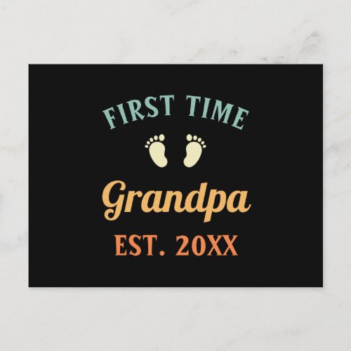 Grandfather Abuelo Nonno Gramps First Time Grandpa Postcard