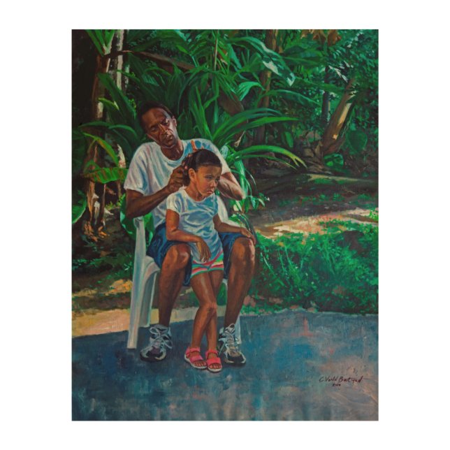 Grandfather and Child 2010 Wood Wall Art (Front)