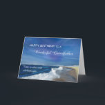 Grandfather Birthday in Ocean Scene Gentle Waves Card<br><div class="desc">Treat your grandfather to a moment of calm and celebration with this peaceful seaside birthday card. A soft ocean horizon stretches under a cloud-filled sky, setting the tone for a thoughtful and heartfelt birthday greeting. With its masculine and gentle design, this card is ideal for a grandpa who enjoys the...</div>