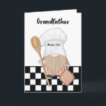 Grandfather Birthday Whimsical Gnome Chef Cooking Card<br><div class="desc">What a beautifully crafted birthday wish! It's heartfelt and filled with positive and warm sentiments. Your message conveys a sincere wish for success,  happiness,  and the joy of family. Here's to hoping that your grandfather has a truly wonderful and fulfilling birthday celebration!</div>