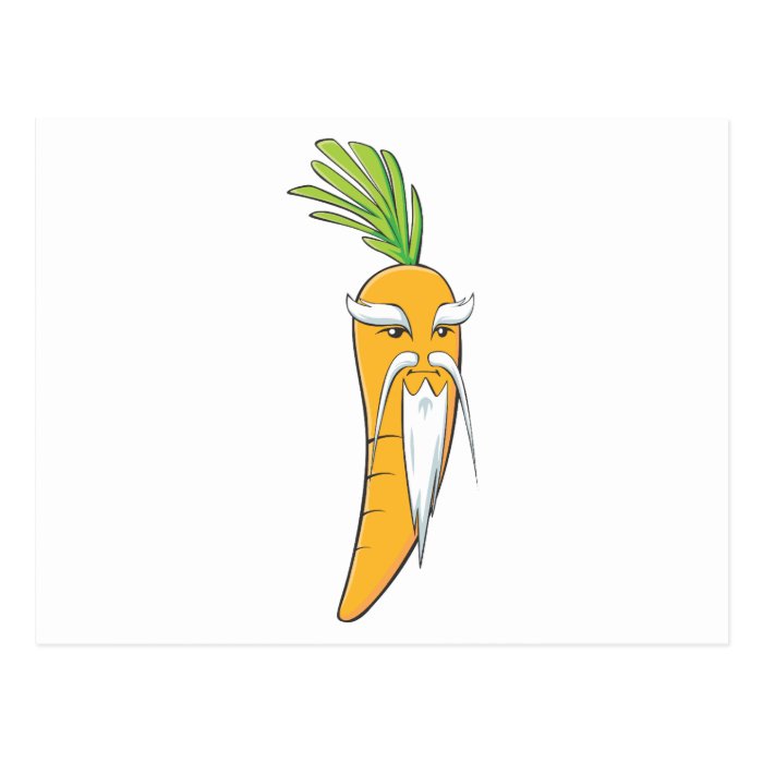 Grandfather Carrot Vegetable Post Cards