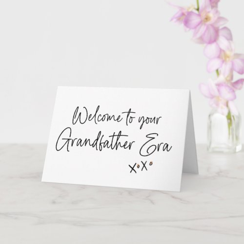 Grandfather Era Pregnancy New Baby Reveal for Dad Card