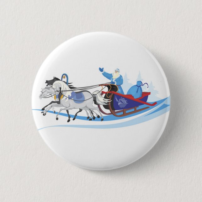 Grandfather Frost Button (Front)
