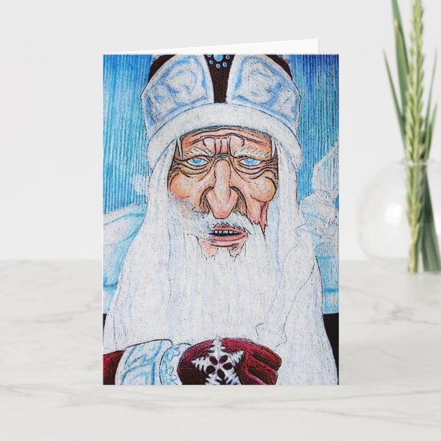 Grandfather Frost Holiday Card (Front)