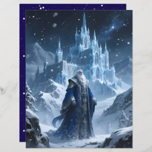 Grandfather Frost Scrapbook Paper