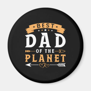 Grandfather Gift   Best Dad Of The Planet Magnet