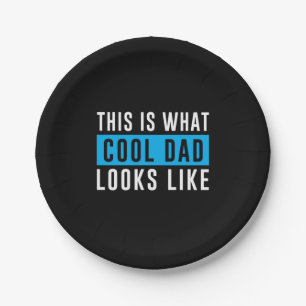 Grandfather Gift Cool Dad Looks Like Paper Plates