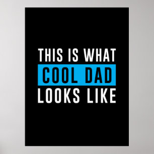 Grandfather Gift Cool Dad Looks Like Poster