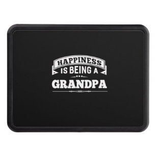 Grandfather Gift   Happiness Is Being A Grandpa Hitch Cover