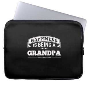 Grandfather Gift Happiness Is Being A Grandpa Laptop Sleeve