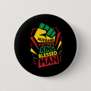 Grandfather Gift Husband Father And King Button