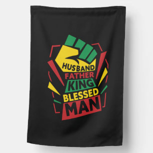 Grandfather Gift   Husband Father And King House Flag