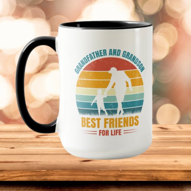Grandfather Grandson best Friends add message Mug (Creator Uploaded)
