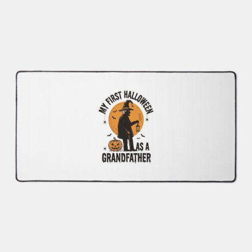Grandfather Halloween Shirt First Spooky Grandpa_1 Desk Mat
