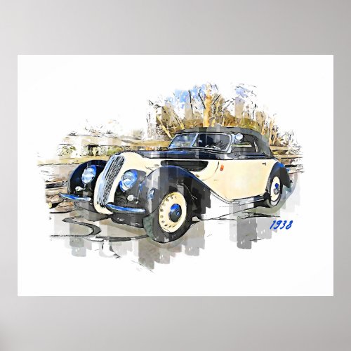GrandFather lover BMW 1938 Poster