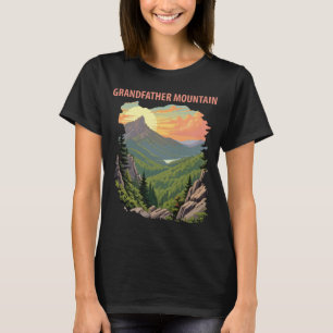 Grandfather Mountain NC Retro Travel T-Shirt