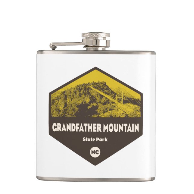 Grandfather Mountain State Park North Carolina Flask (Front)
