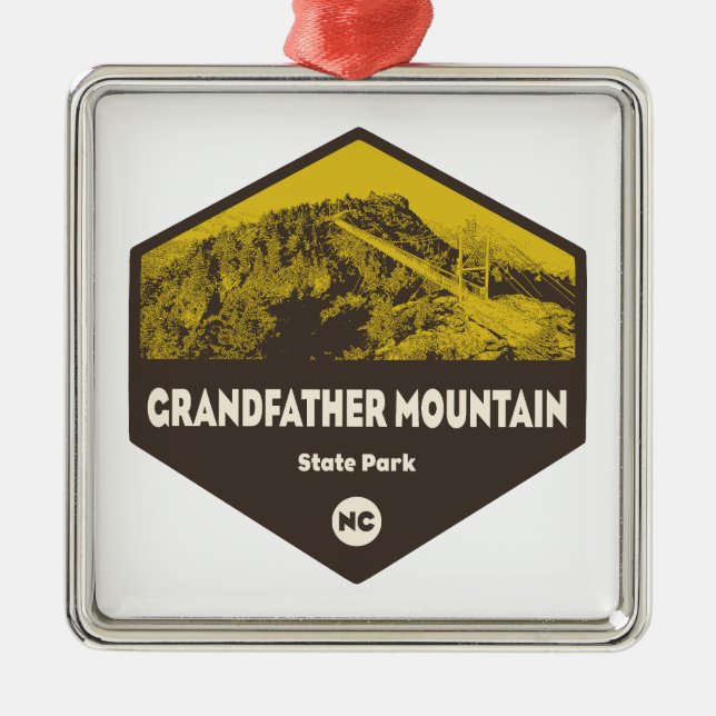 Grandfather Mountain State Park North Carolina Metal Ornament (Front)